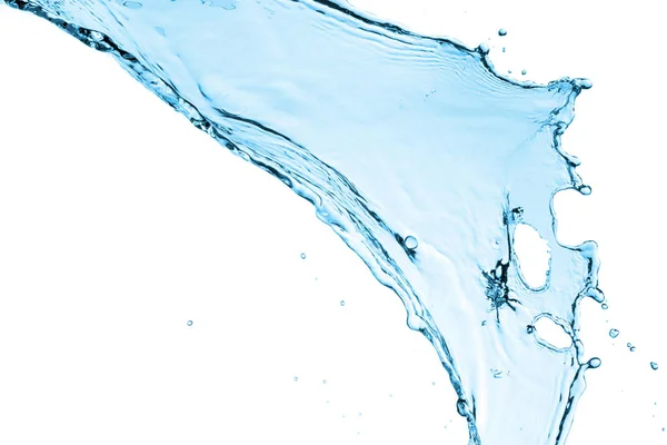 Всплеск воды изолировать на белом фоне — стоковое фото