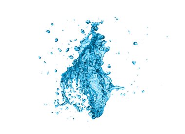 su Splash Beyaz On izole.