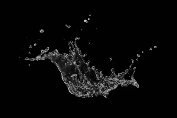 Water splash geïsoleerd. — Stockfoto