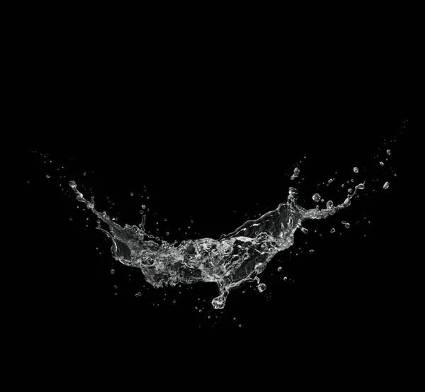 Water splash geïsoleerd. — Stockfoto