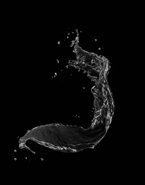 Water splash geïsoleerd. — Stockfoto