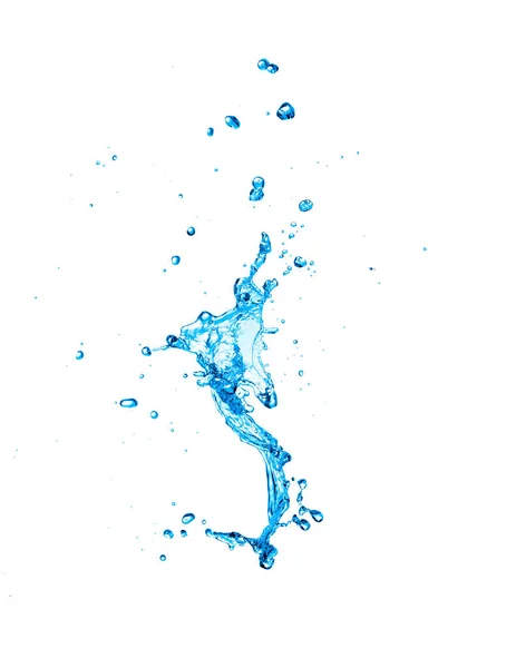 Water Splash Isolate White Background Clipping Path — Stock Photo, Image