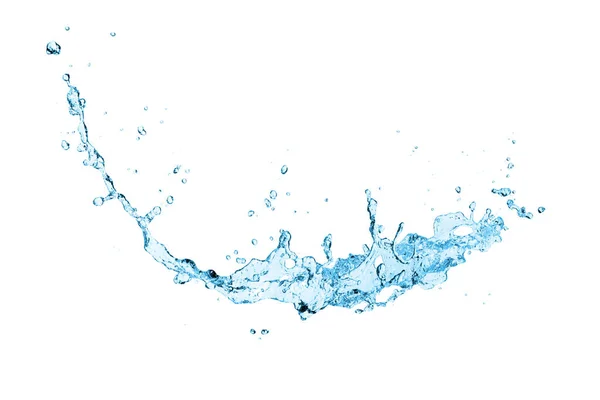 Wasserspritzer Isoliert Auf Weißem Hintergrund — Stockfoto