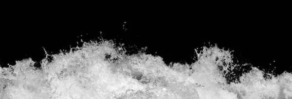 Víz Splash Fekete Háttér Stock Kép