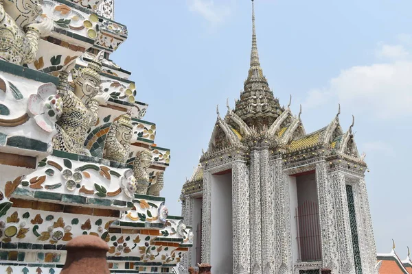 Pagoda Wat Arun Blisko Rzeki Chao Praya Rzeka Bangkok Tajlandia — Zdjęcie stockowe