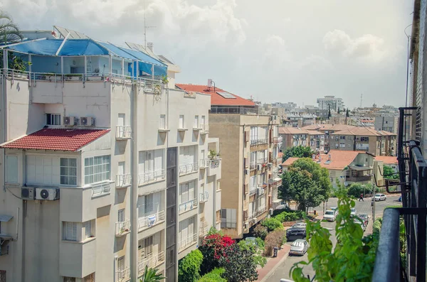 Rishon Letsiyon Israel Mayo 2017 Vista Ángulo Alto Casa Residencial —  Fotos de Stock