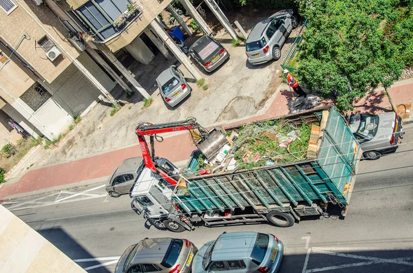 Rishon Letsiyon Israel May 2017 Special Truck Open Bin Hydraulic — Stock Photo, Image