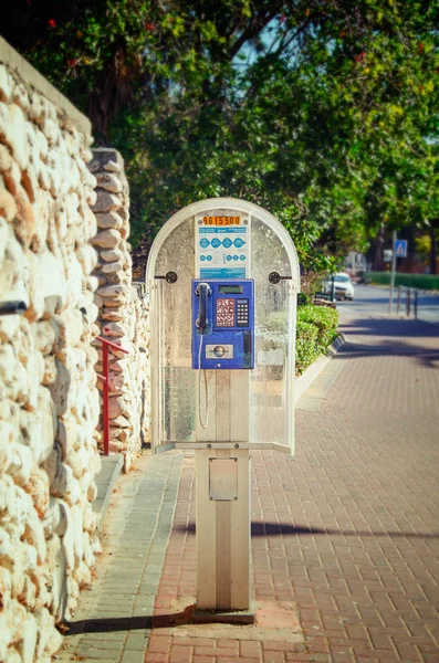 Rishon Letsiyon Israel Maio 2017 Telefone Público Costumava Ser Encontrado — Fotografia de Stock