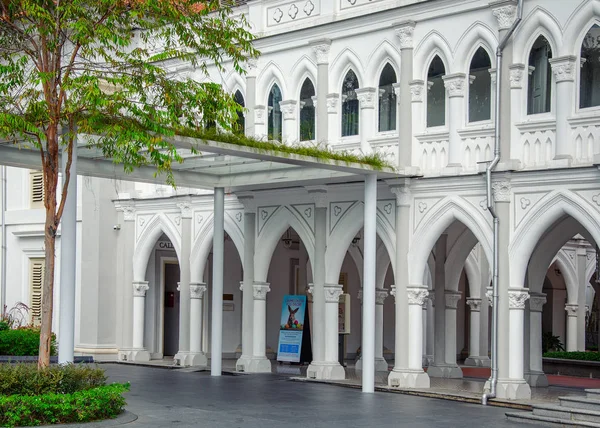 Singapur Marzo 2018 Antiguo Convento Escuela Chijmes Actualmente Alberga Restaurantes —  Fotos de Stock