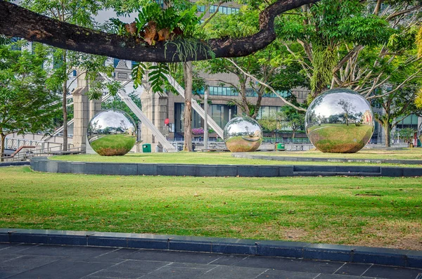 Singapura Maret 2018 Patung Ini Terdiri Dari Lima Struktur Seperti — Stok Foto