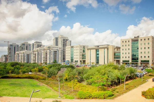 Wastelands West Side Rishon Letsiyon Israel Developed Modern District Kiryat — Stock Photo, Image