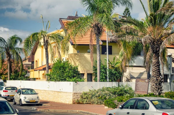 Rishon Letsiyon Israël December 2017 Typische Laagbouw Levende Huis Voor — Stockfoto