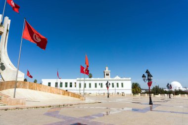 Kasbah Meydanı 'nın Yakası, Tunus. 