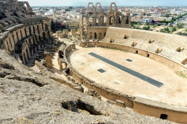 Gladyatör Arena Amphitheater El Jem El Djem, Tunisi içinde