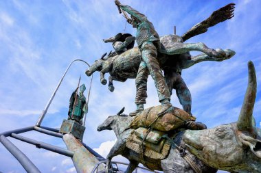 Panach Santandereanidad Anıtı heykellerin Closeup