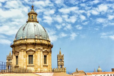 Palermo Palermo Katedrali kulelerinden biri, Sicilya, İtalya