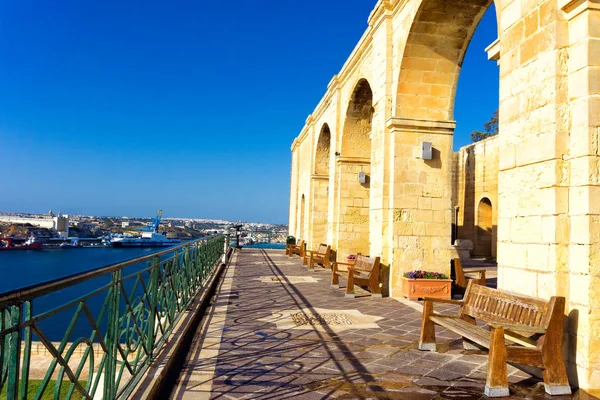 Upper Barrakka Gardens Balcón en La Valeta, Malta —  Fotos de Stock