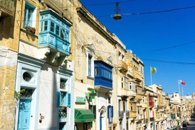 Senglea Renkli ve Geleneksel Sokak, Malta