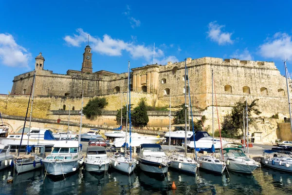 Porto di Senglea a Malta — Foto Stock