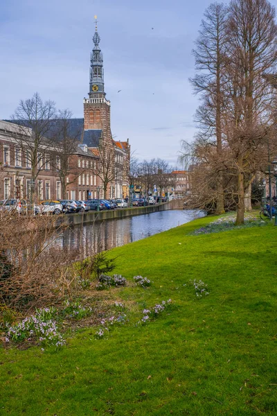 Utsikt Över Heilige Lodewijkkerk Från Parken Van Der Werf Park — Stockfoto