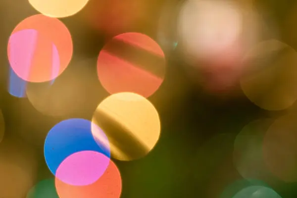 Abstract Christmas Lights Bokeh Background — Stock Photo, Image