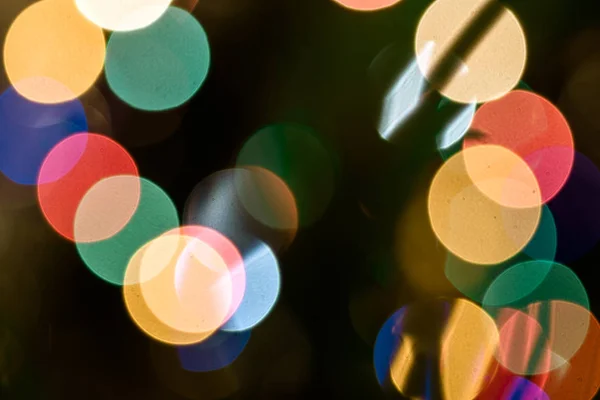 Abstract Christmas Lights Bokeh Background — Stock Photo, Image