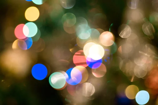 Abstract Christmas Lights Bokeh Background — Stock Photo, Image