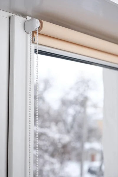 Beige Shutter Window Room — Stock Photo, Image