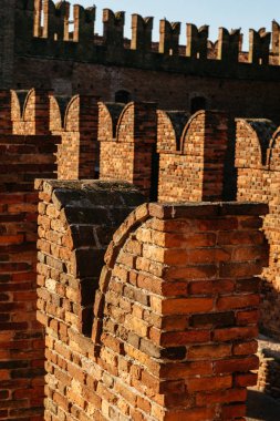 Verona, İtalya, Avrupa'daki antik Roma amfitiyatrosunun ayrıntıları