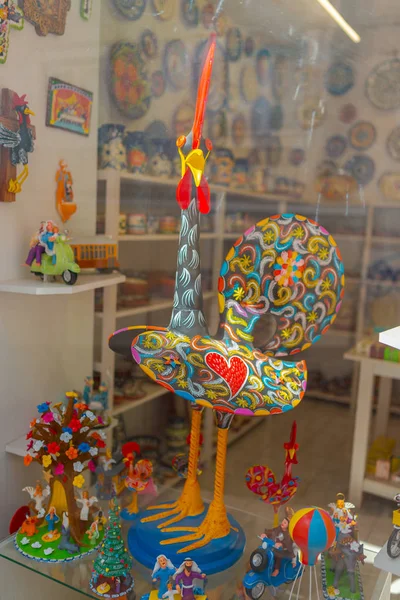 Lizbon, Portekiz, Avrupa'da dekorasyonile Hediyelik eşya mağaza vitrin