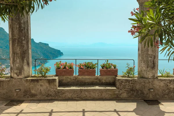 Schöner Alter Garten Meer Ravello Amalfiküste Italien — Stockfoto