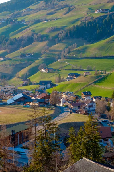 Paisagem Montanha Vale Verde Tirol Sul Itália Europa — Fotografia de Stock