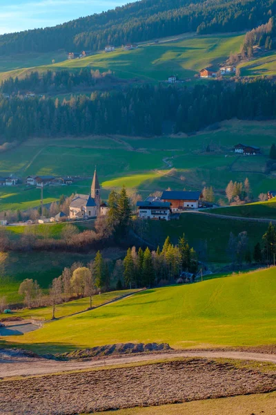 Paisagem Montanha Vale Verde Tirol Sul Itália Europa — Fotografia de Stock