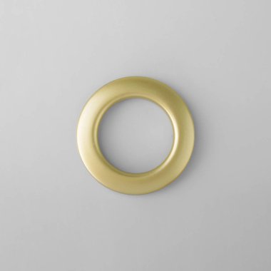 Gri arka planda korniş sabitleme için perde grommet halka