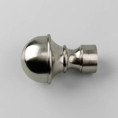 Gri arka planda tasarlanmış Metal perde kutup ucu