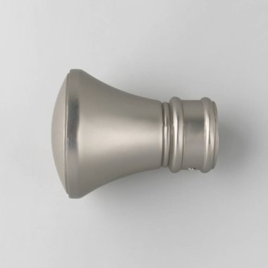 Gri arka planda perde saçak için şekilli metal bitiş