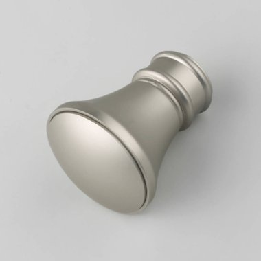 Gri arka planda perde saçak için şekilli metal bitiş