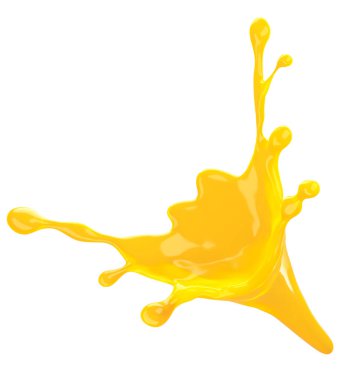 Portakal suyu. Portakal suyu konsepti, beyaz arka planda izole edilmiş. Kesme yolu.