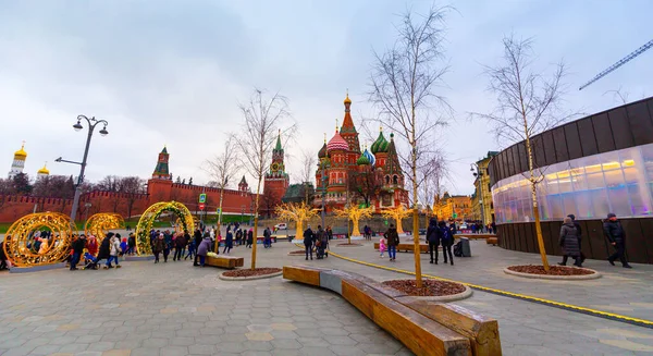 Moscou Rússia Dezembro 2019 Ano Novo Capital Russa Natal Moscovo — Fotografia de Stock