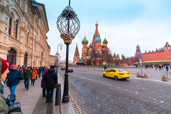 Москва Росія Грудень 2019 Новий Рік Столиці Росії Різдво Москві — стокове фото