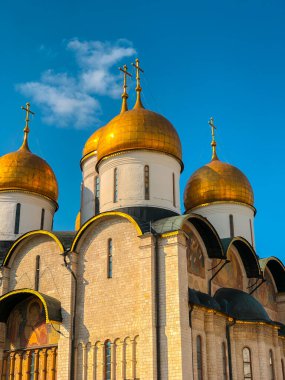 Moskova Kremlin 'in Katedral Meydanı' ndaki Katedral Katedrali. Moskova, Rusya.