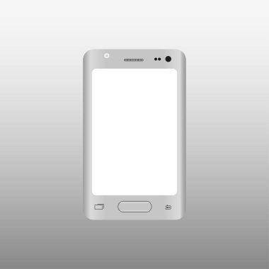 boş dokunmatik ekranlı akıllı telefon gri rengi