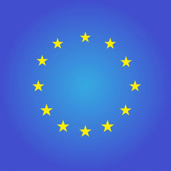 Bandeira da união europeia — Vetor de Stock