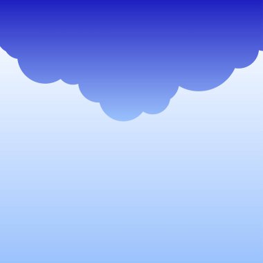 Gökyüzünde mavi bir bulut