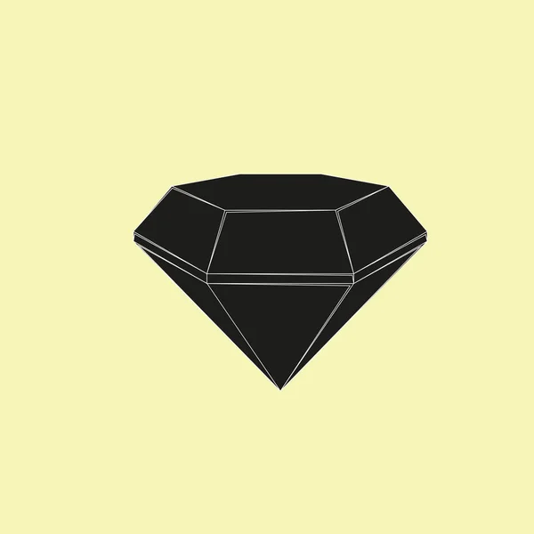 Fondo de luz diamante negro — Vector de stock