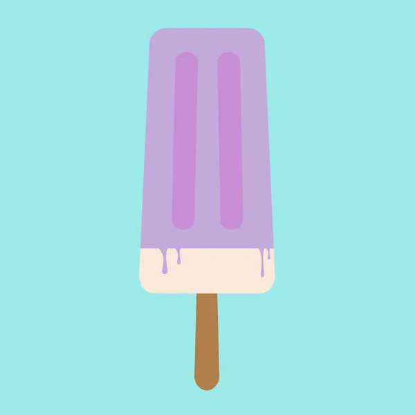 黑莓冰淇淋泄漏 — 图库矢量图片
