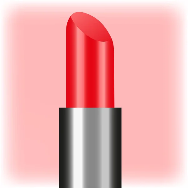 Rouge à lèvres rouge avec dégradé — Image vectorielle