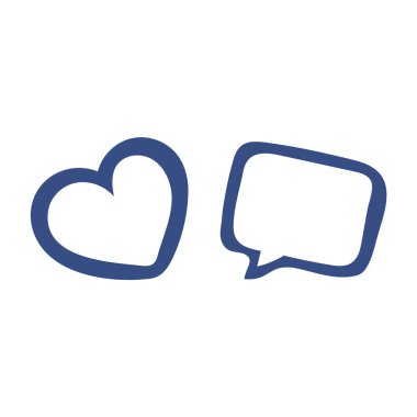 Kalp, gibi ve sosyal mesaj kutusu