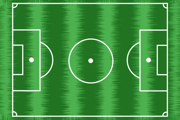 Campo de futebol com marcações —  Vetores de Stock