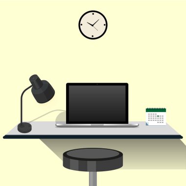 Tüm ofis nesnelerine sahip masaüstü